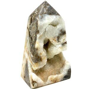 Sphalerite sugar druzy thick tower crystal natural healing stone rock